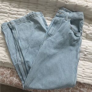Levi’s Cinch Blue and White Striped Jeans